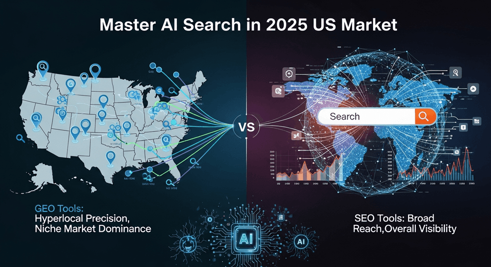 GEO vs SEO Tools: Master AI Search in 2025 US Market