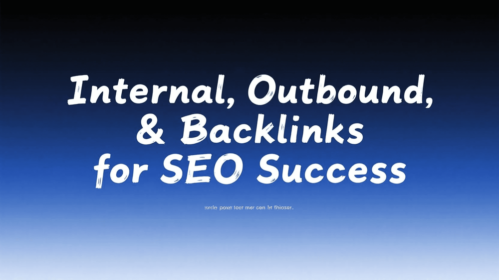 Mastering the Link Game: Internal, Outbound, & Backlinks for SEO Success