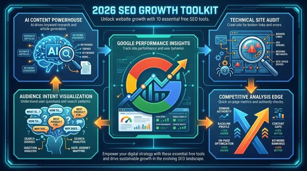 10 Free SEO Tools for 2026 Website Growth | Boost Rankings